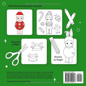 Dulce Navidad: Libro para Colorear con Actividades de Sonny Angels - Imagen 2