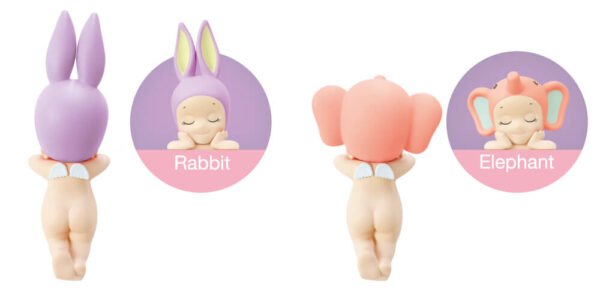 Sonny Angel HIPPERS Dreaming Series conejo y elefante