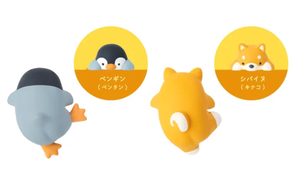 Sonny Angel Hippers Funbarus figuras pinguino y shiba inu